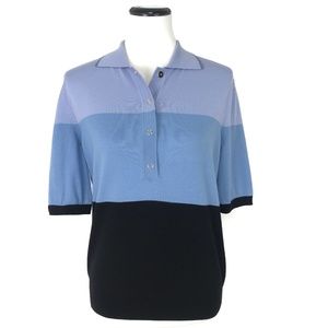 NWD Burberry Striped Polo Knit Shirt Wool #878